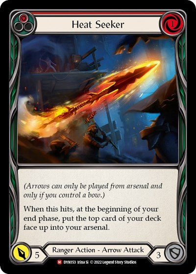 Heat Seeker (DYN) #DYN153 Majestic (Near Mint) Dynasty Flesh and Blood TCG: 2022