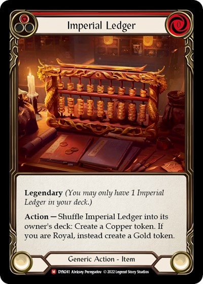 Imperial Ledger (DYN) #DYN241 Majestic Dynasty Flesh and Blood TCG: 2022