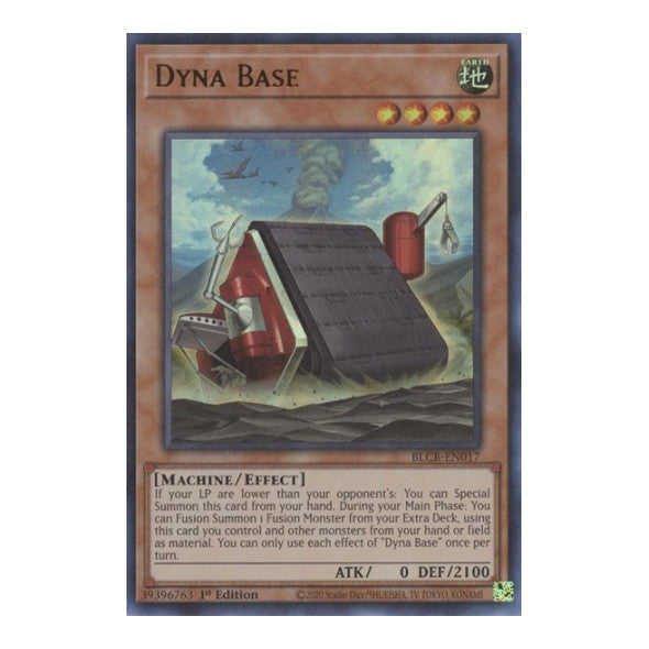 Dyna Base (BLCR) #BLCR-EN017 Ultra Rare (1st Edition Near Mint) Battles of Legend: Crystal Revenge YuGiOh: 2022