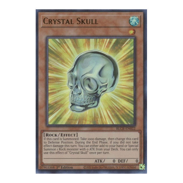 Crystal Skull (BLCR) #BLCR-EN022 Ultra Rare (1st Edition Near Mint) Battles of Legend: Crystal Revenge YuGiOh: 2022