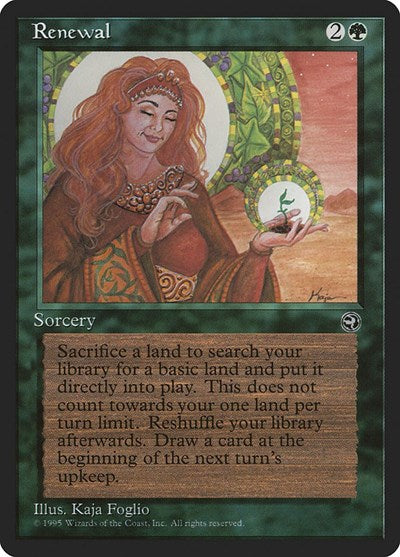 Renewal (HML) #93 Common (Moderately Played) Homelands Magic: The Gathering: 1995