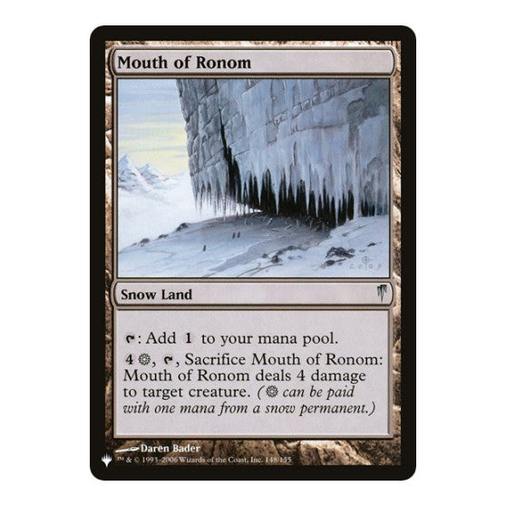 Mouth of Ronom (LIST) #148/155 Uncommon (Lightly Played) The List Reprints Magic: The Gathering: 2026