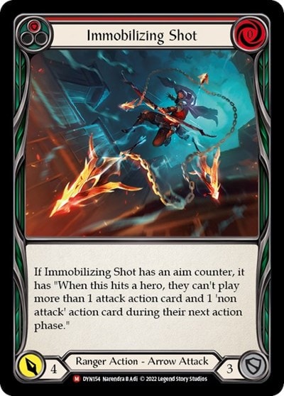 Immobilizing Shot (DYN) #DYN154 Majestic Dynasty Flesh and Blood TCG: 2022