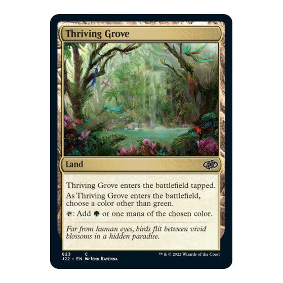 Thriving Grove (J22) #823 Common (Lightly Played) Jumpstart 2022 Magic: The Gathering: 2022