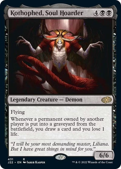 Kothophed, Soul Hoarder (J22) #431 Rare (Near Mint) Jumpstart 2022 Magic: The Gathering: 2022