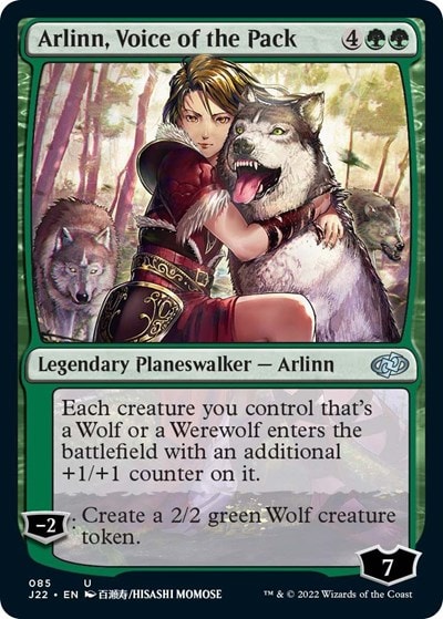 Arlinn, Voice of the Pack (J22) #85 Uncommon (Lightly Played) Jumpstart 2022 Magic: The Gathering: 2022