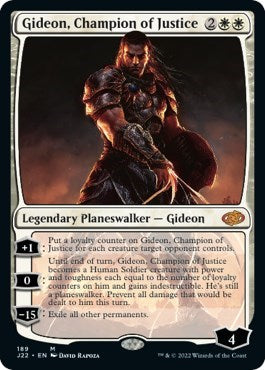Gideon Champion of Justice (J22) #189 Mythic Rare (Near Mint) Jumpstart 2022 Magic: The Gathering: 2022