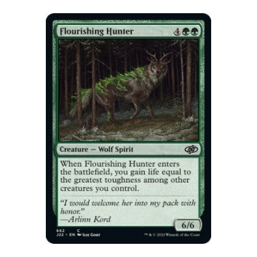 Flourishing Hunter (J22) #662 Common (Lightly Played) Jumpstart 2022 Magic: The Gathering: 2022