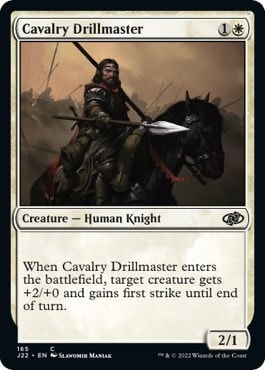 Cavalry Drillmaster (J22) #165 Common (Lightly Played) Jumpstart 2022 Magic: The Gathering: 2022