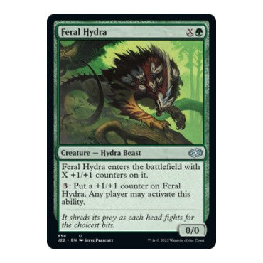 Feral Hydra (J22) #658 Uncommon (Lightly Played) Jumpstart 2022 Magic: The Gathering: 2022