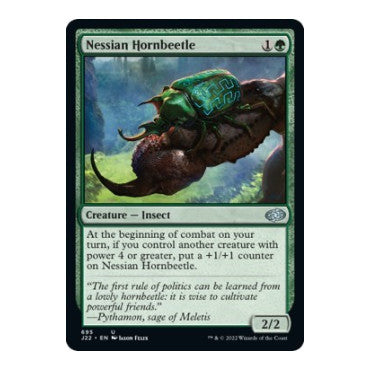 Nessian Hornbeetle (J22) #695 Uncommon (Lightly Played) Jumpstart 2022 Magic: The Gathering: 2022