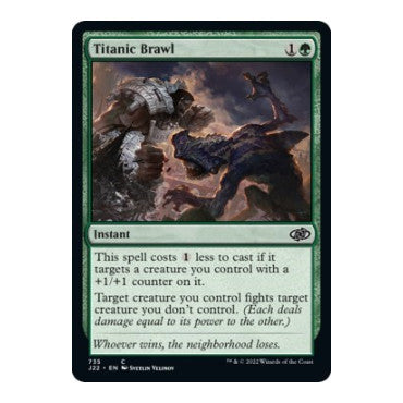 Titanic Brawl (J22) #735 Common (Lightly Played) Jumpstart 2022 Magic: The Gathering: 2022