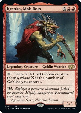 Krenko, Mob Boss (J22) #564 Rare (Near Mint) Jumpstart 2022 Magic: The Gathering: 2022