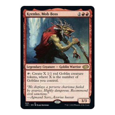 Krenko Mob Boss (J22) #564 Rare (Near Mint) Jumpstart 2022 Magic: The Gathering: 2022