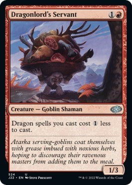 Dragonlord's Servant (J22) #524 Uncommon (Near Mint) Jumpstart 2022 Magic: The Gathering: 2022