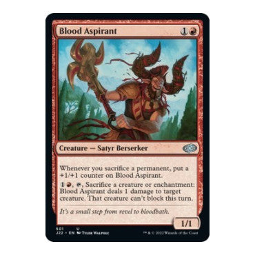Blood Aspirant (J22) #501 Uncommon (Lightly Played) Jumpstart 2022 Magic: The Gathering: 2022