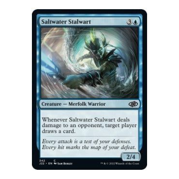 Saltwater Stalwart (J22) #342 Common (Lightly Played) Jumpstart 2022 Magic: The Gathering: 2022