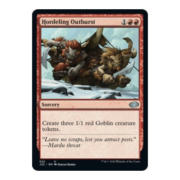 Hordeling Outburst (J22) #552 Uncommon (Lightly Played) Jumpstart 2022 Magic: The Gathering: 2022