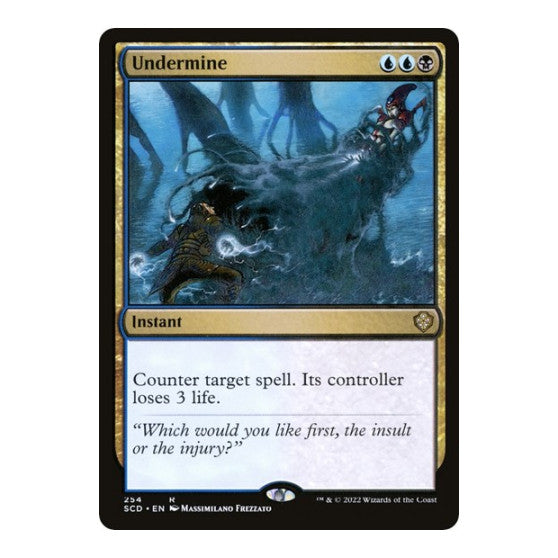 Undermine (SCD) #254 Rare (Lightly Played) Starter Commander Decks Magic: The Gathering: 2022