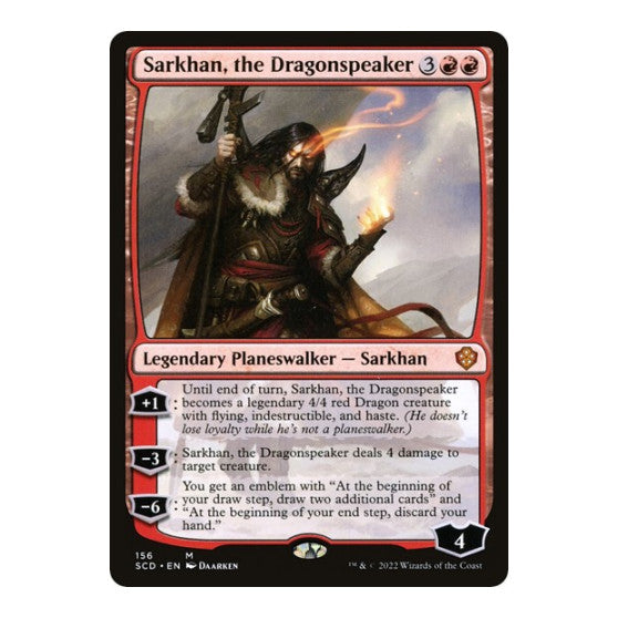 Sarkhan the Dragonspeaker (SCD) #156 Mythic Rare (Lightly Played) Starter Commander Decks Magic: The Gathering: 2022
