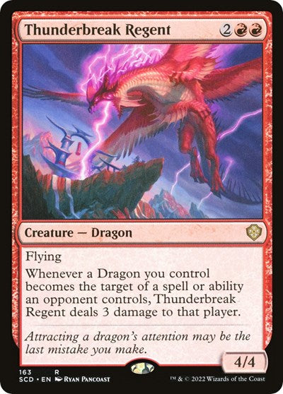 Thunderbreak Regent (SCD) #163 Rare (Near Mint) Starter Commander Decks Magic: The Gathering: 2022