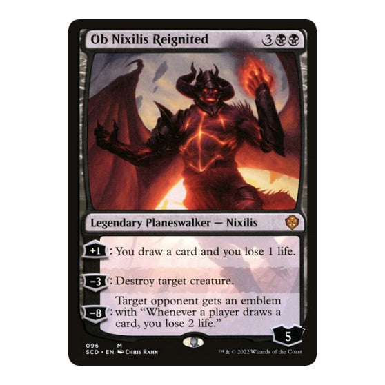 Ob Nixilis Reignited (SCD) #96 Mythic Rare (Lightly Played) Starter Commander Decks Magic: The Gathering: 2022