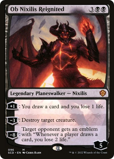 Ob Nixilis Reignited (SCD) #96 Mythic Rare (Lightly Played) Starter Commander Decks Magic: The Gathering: 2022