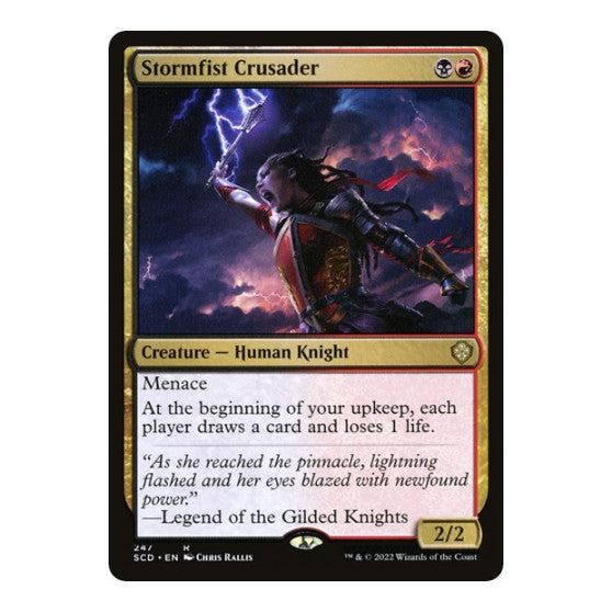 Stormfist Crusader (SCD) #247 Rare (Near Mint) Starter Commander Decks Magic: The Gathering: 2022