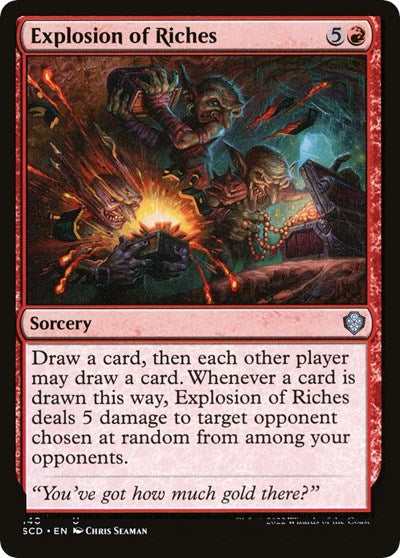 Explosion of Riches (SCD) #140 Uncommon (Lightly Played) Starter Commander Decks Magic: The Gathering: 2022