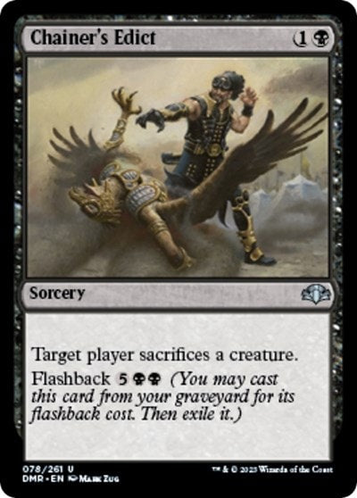 Chainers Edict (DMR) #78 Uncommon (Lightly Played) Dominaria Remastered Magic: The Gathering: 2023