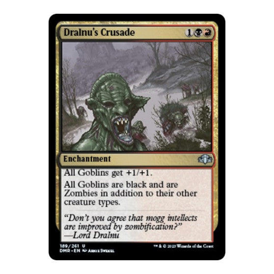 Dralnu's Crusade (DMR) #189 Uncommon (Foil Lightly Played) Dominaria Remastered Magic: The Gathering: 2023
