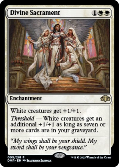 Divine Sacrament (DMR) #5 Rare (Lightly Played) Dominaria Remastered Magic: The Gathering: 2023