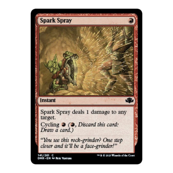 Spark Spray (DMR) #141 Common (Lightly Played) Dominaria Remastered Magic: The Gathering: 2023