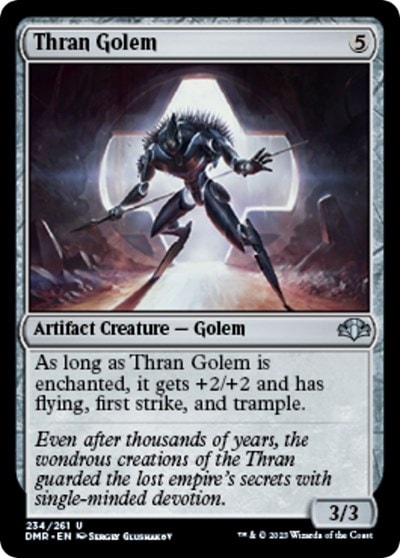 Thran Golem (DMR) #234 Uncommon (Lightly Played) Dominaria Remastered Magic: The Gathering: 2023
