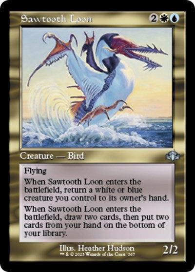 Sawtooth Loon Retro Frame (DMR) #367 Uncommon (Foil Lightly Played) Dominaria Remastered Magic: The Gathering: 2023