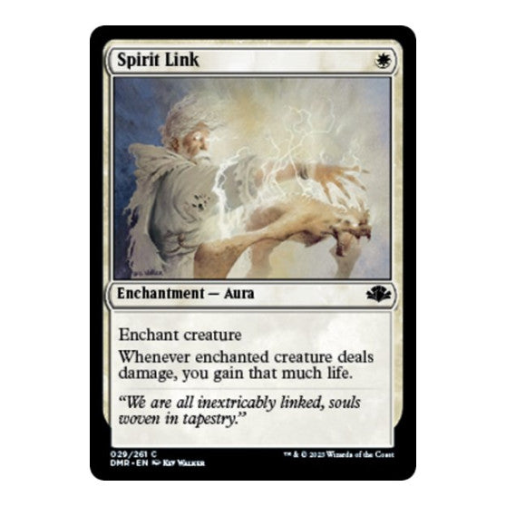 Spirit Link (DMR) #29 Common (Lightly Played) Dominaria Remastered Magic: The Gathering: 2023