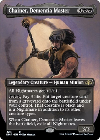 Chainer Dementia Master Borderless (DMR) #424 Rare (Lightly Played) Dominaria Remastered Magic: The Gathering: 2023