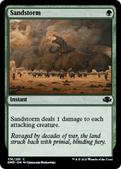 Sandstorm (DMR) #174 Common (Lightly Played) Dominaria Remastered Magic: The Gathering: 2023