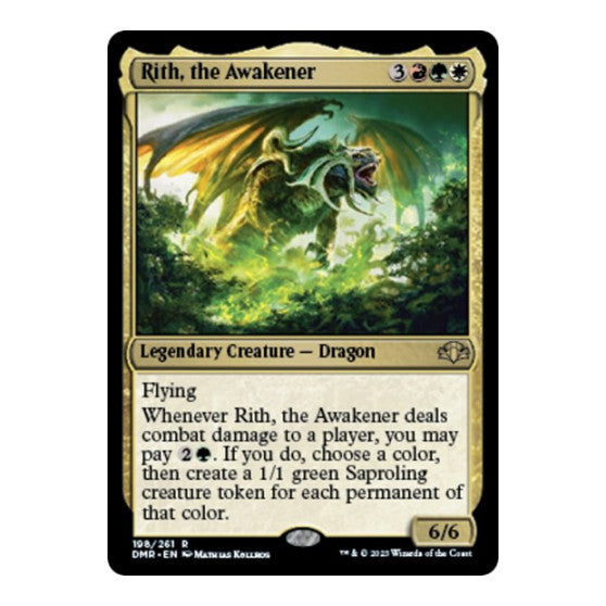 Rith the Awakener (DMR) #198 Rare (Foil Lightly Played) Dominaria Remastered Magic: The Gathering: 2023