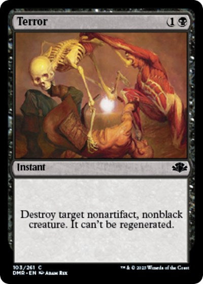 Terror (DMR) #103 Common Dominaria Remastered Magic: The Gathering: 2023