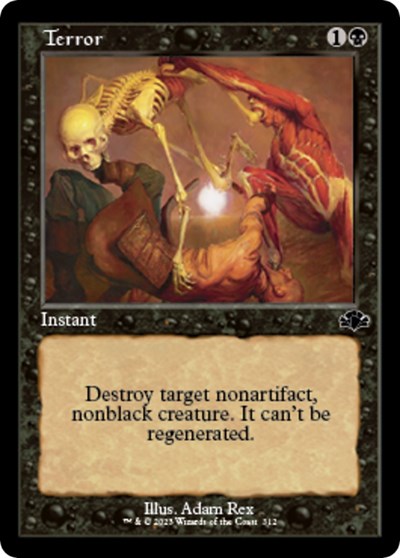 Terror Retro Frame (DMR) #312 Common (Lightly Played) Dominaria Remastered Magic: The Gathering: 2023