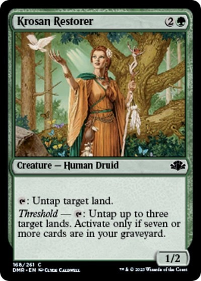 Krosan Restorer (DMR) #168 Common (Lightly Played) Dominaria Remastered Magic: The Gathering: 2023