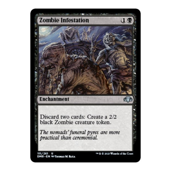 Zombie Infestation (DMR) #111 Uncommon (Lightly Played) Dominaria Remastered Magic: The Gathering: 2023