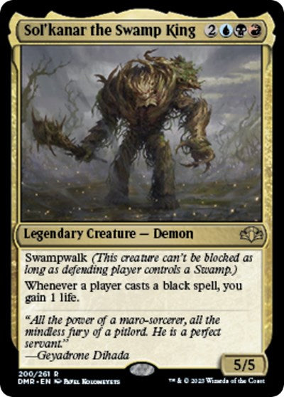 Solkanar the Swamp King (DMR) #200 Rare (Lightly Played) Dominaria Remastered Magic: The Gathering: 2023