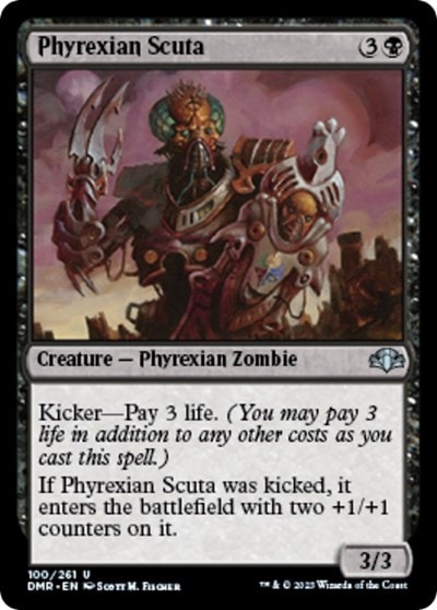 Phyrexian Scuta (DMR) #100 Uncommon (Lightly Played) Dominaria Remastered Magic: The Gathering: 2023