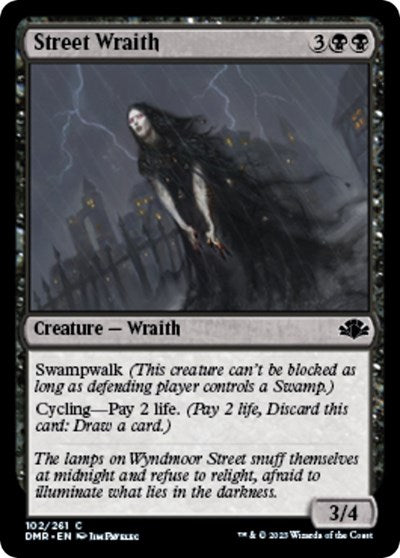 Street Wraith (DMR) #102 Common (Lightly Played) Dominaria Remastered Magic: The Gathering: 2023