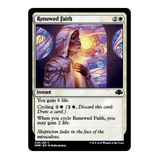 Renewed Faith (DMR) #23 Common (Lightly Played) Dominaria Remastered Magic: The Gathering: 2023