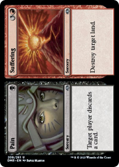 Pain Suffering (DMR) #209 Uncommon (Lightly Played) Dominaria Remastered Magic: The Gathering: 2023
