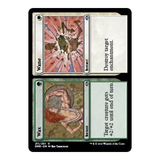 Wax Wane (DMR) #211 Uncommon (Lightly Played) Dominaria Remastered Magic: The Gathering: 2023