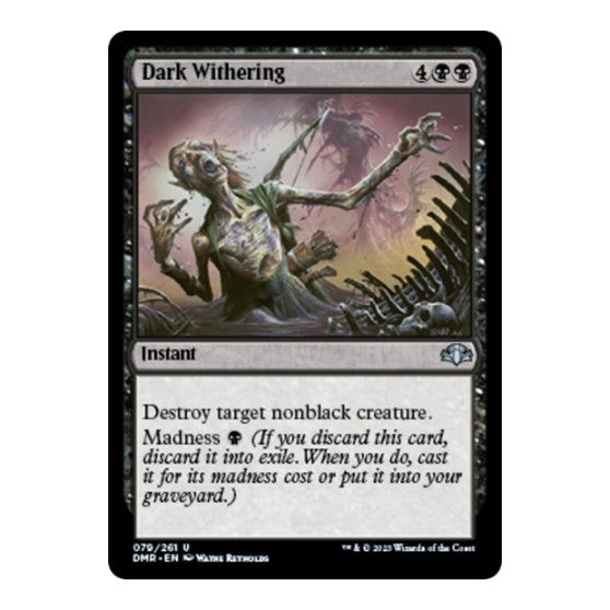 Dark Withering (DMR) #79 Uncommon (Lightly Played) Dominaria Remastered Magic: The Gathering: 2023